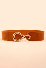 Load image into Gallery viewer, Ribbed Alloy Buckle Elastic Belt