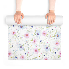 Load image into Gallery viewer, Pansies Foam Yoga Mat