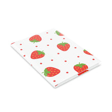 Load image into Gallery viewer, Sweet Strawberries Hardcover Notebook