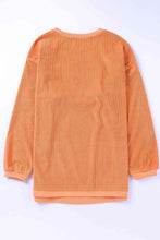 Load image into Gallery viewer, HOWDY Pumpkin Graphic Ribbed Sweatshirt