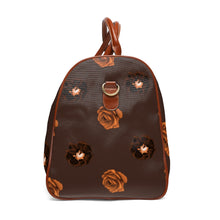 Load image into Gallery viewer, Brown Roses Waterproof Travel Bag