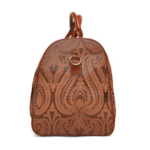 Load image into Gallery viewer, Brown Paisley Waterproof Travel Bag