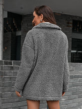 Load image into Gallery viewer, Double Take Zip-Up Collared Teddy Jacket