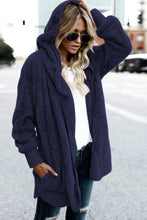 Load image into Gallery viewer, Teddy Hooded Jacket with Pockets