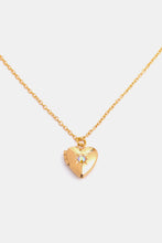 Load image into Gallery viewer, Zircon Heart Shape 14K Gold-Plated Pendant Necklace