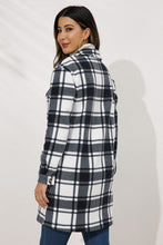 Load image into Gallery viewer, Plaid Collared Longline Coat