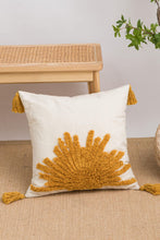 Load image into Gallery viewer, Sun Graphic Tassel Decorative Throw Pillow Case
