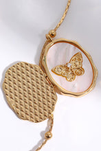 Load image into Gallery viewer, Butterfly Shell Pendant Copper Necklace