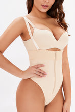 Load image into Gallery viewer, Adjustable Strap Zip-Up Shaping Bodysuit