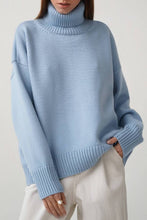 Load image into Gallery viewer, Turtle Neck Dropped Shoulder Sweater