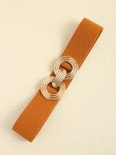 Load image into Gallery viewer, Geometric Buckle Elastic Wide Belt