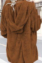 Load image into Gallery viewer, Teddy Hooded Jacket with Pockets