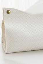 Load image into Gallery viewer, Woven Vegan Leather Tissue Box Cover
