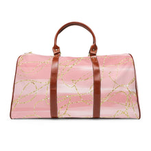 Load image into Gallery viewer, Pink and Gold Waterproof Travel bag