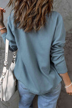 Load image into Gallery viewer, Double Take Waffle-Knit Shacket with Pockets