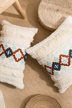 Load image into Gallery viewer, Embroidered Fringe Detail Decorative Throw Pillow Case