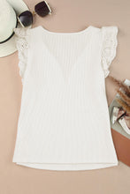 Load image into Gallery viewer, Deep V Lace Butterfly Sleeve Top