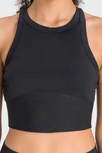 Load image into Gallery viewer, Racerback Cropped Sports Tank