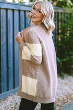 Load image into Gallery viewer, Cable-Knit Open Front Cardigan