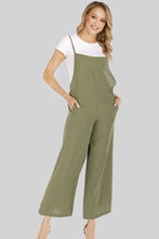 Load image into Gallery viewer, Full Size Cropped Wide Leg Overalls with Pockets