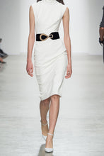 Load image into Gallery viewer, Ribbed Alloy Buckle Elastic Belt