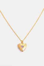 Load image into Gallery viewer, Zircon Heart Shape 14K Gold-Plated Pendant Necklace