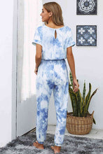 Load image into Gallery viewer, Tie-Dye Short Sleeve Jumpsuit with Pockets