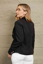 Load image into Gallery viewer, Double Take Double-Breasted Padded Shoulder Blazer