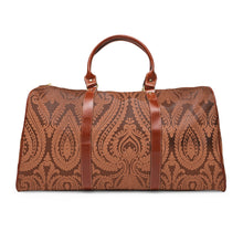 Load image into Gallery viewer, Brown Paisley Waterproof Travel Bag