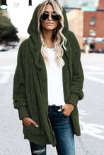 Load image into Gallery viewer, Teddy Hooded Jacket with Pockets