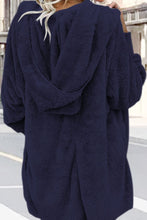 Load image into Gallery viewer, Teddy Hooded Jacket with Pockets