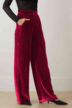 Load image into Gallery viewer, Double Take Loose Fit High Waist Long Pants with Pockets