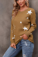 Load image into Gallery viewer, Star Round Neck Sweater