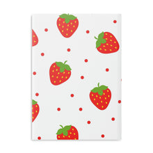 Load image into Gallery viewer, Sweet Strawberries Hardcover Notebook