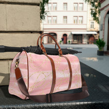 Load image into Gallery viewer, Pink and Gold Waterproof Travel bag