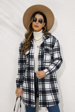 Load image into Gallery viewer, Plaid Collared Longline Coat