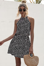 Load image into Gallery viewer, Printed Grecian Neck Mini Dress