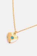 Load image into Gallery viewer, Zircon Heart Shape 14K Gold-Plated Pendant Necklace