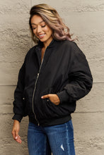 Load image into Gallery viewer, Baseball Collar Zip-Up Jacket
