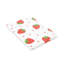 Load image into Gallery viewer, Sweet Strawberries Hardcover Notebook