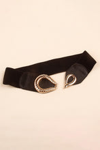 Load image into Gallery viewer, Ribbed Alloy Buckle Elastic Belt