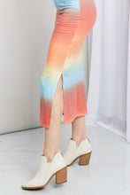 Load image into Gallery viewer, Zenana Gradient Sleeveless Slit Midi Dress