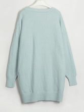 Load image into Gallery viewer, V-Neck Dropped Shoulder Sweater Dress
