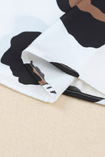 Load image into Gallery viewer, Leopard V-Neck Puff Sleeve Top