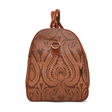 Load image into Gallery viewer, Brown Paisley Waterproof Travel Bag
