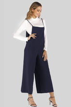 Load image into Gallery viewer, Full Size Cropped Wide Leg Overalls with Pockets