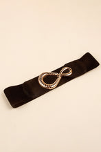 Load image into Gallery viewer, Ribbed Alloy Buckle Elastic Belt
