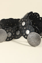 Load image into Gallery viewer, Round Shape PU Leather Belt