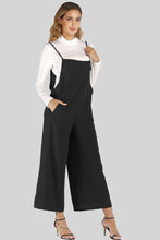 Load image into Gallery viewer, Full Size Cropped Wide Leg Overalls with Pockets