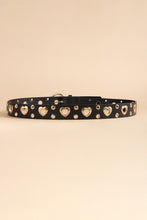 Load image into Gallery viewer, Heart Shape Alloy Detail PU Leather Belt